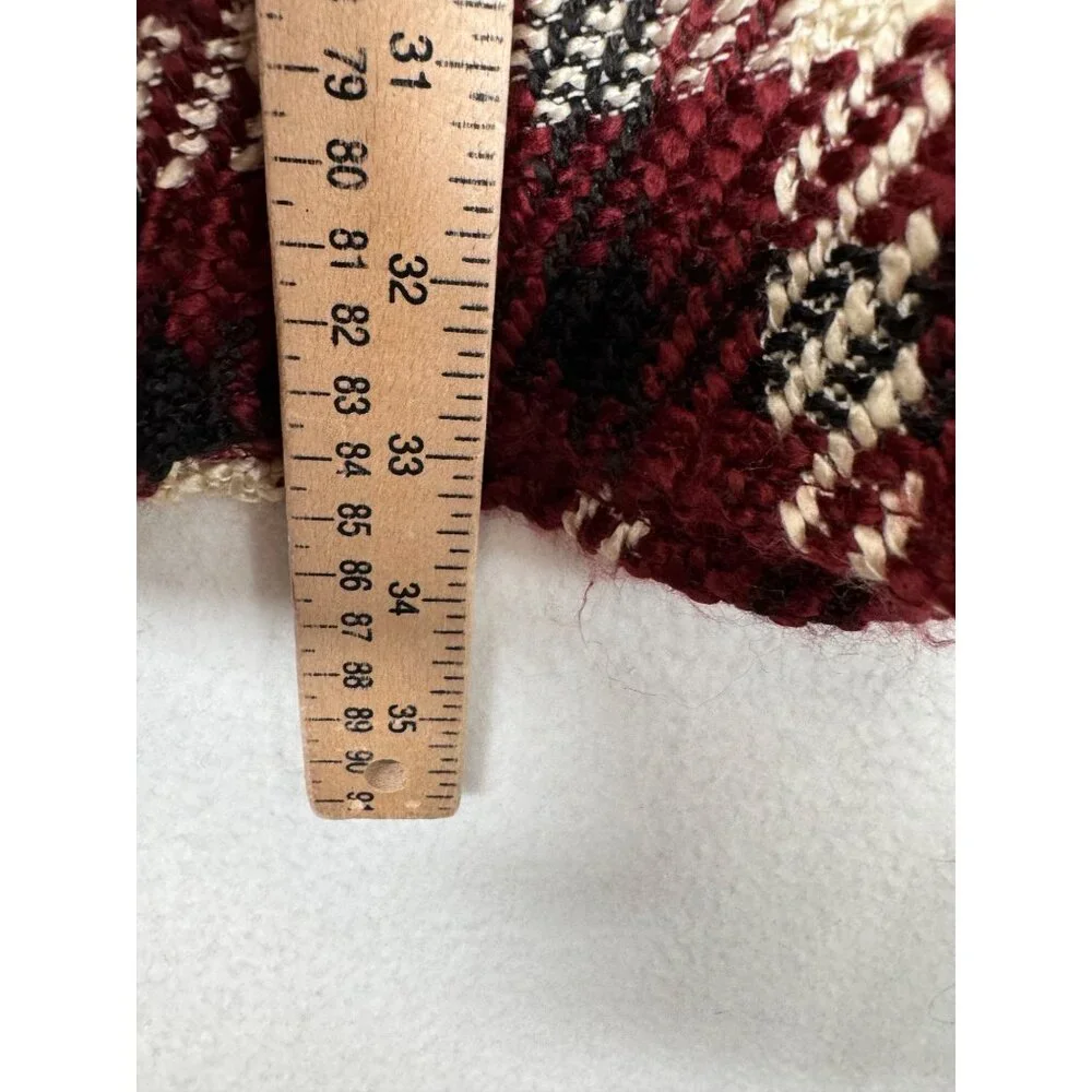 Zara Tweed plaid skater dress red‎ cream 90s Y2K sz S